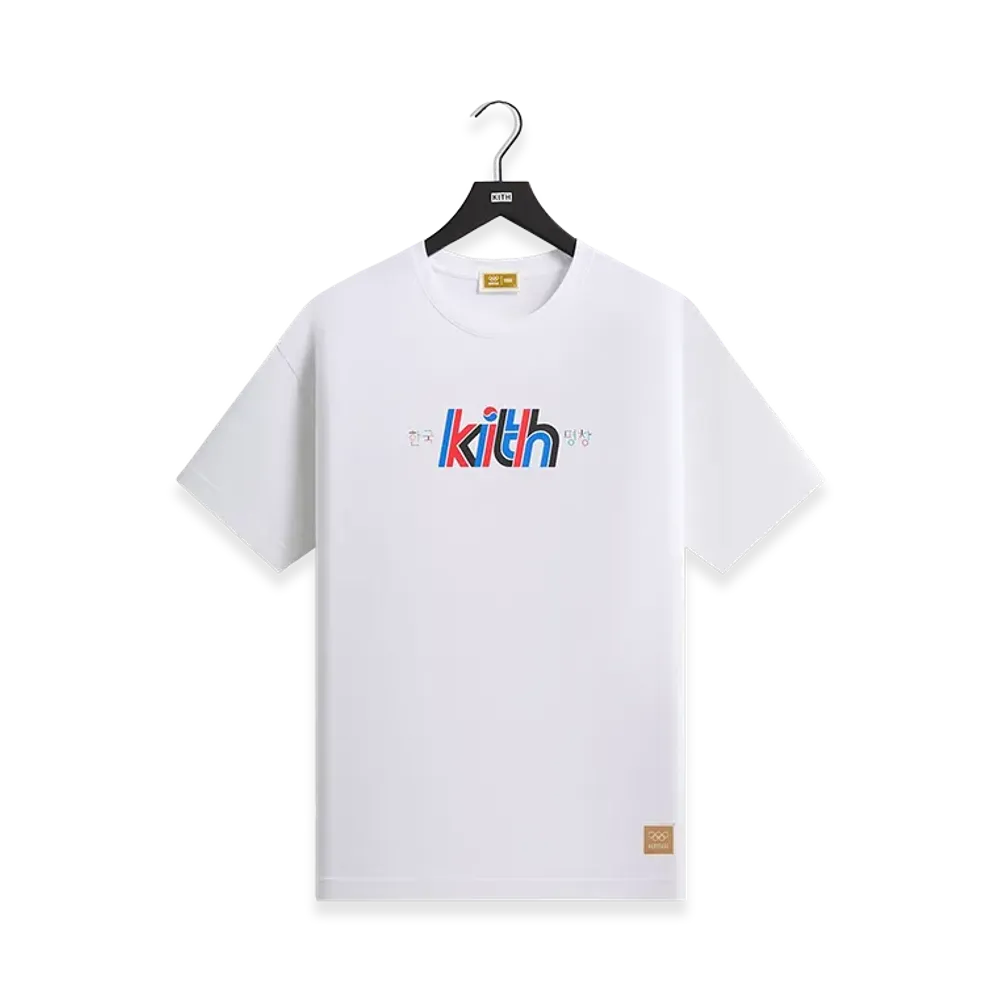 Kith x Olympics Heritage Pyeongchang Tee "White"