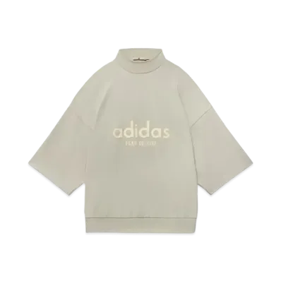 adidas x Fear of God Athletics Heavy Jersey 3/4 Sleeve Mock T-Shirt "Sesame"