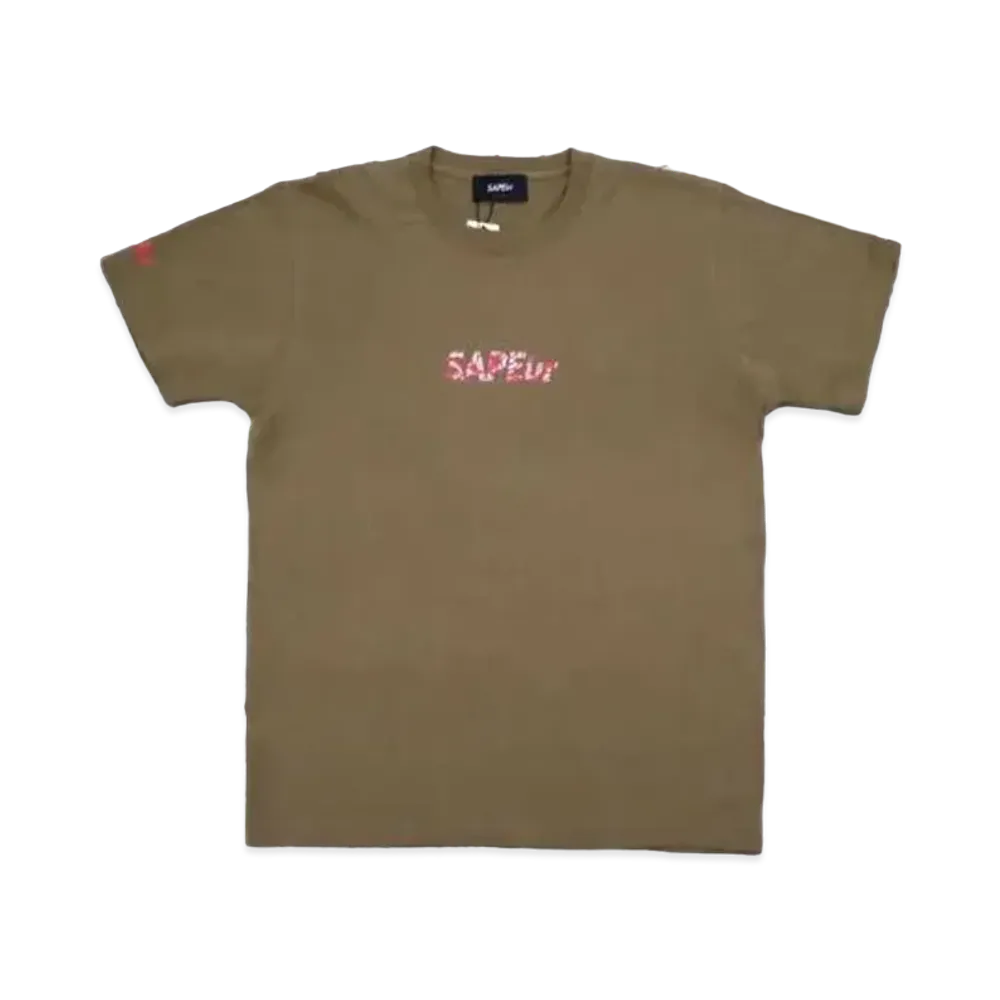SAPEur 5th Anniv. RED Paisley Head S/S Tshirt "Brown"