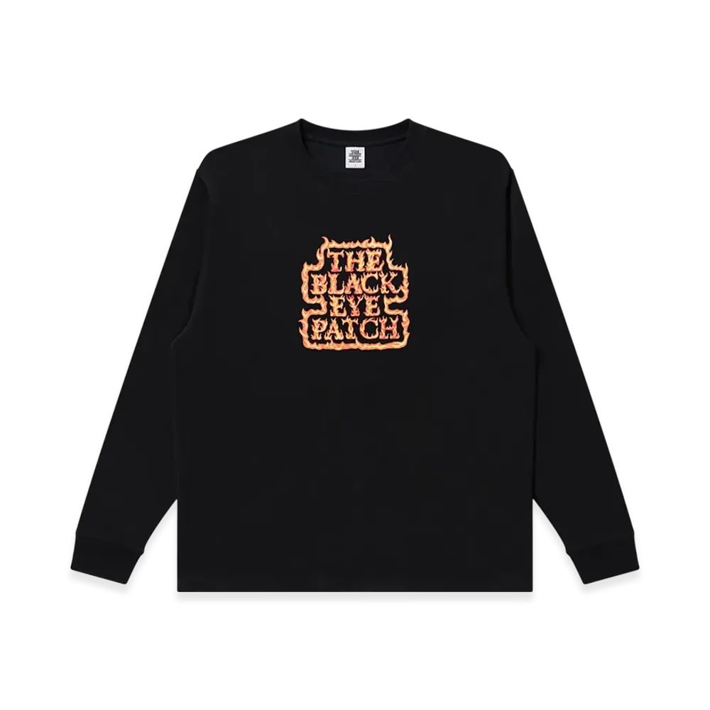 BlackEyePatch Flamed OG Label L/S Tee "Black"