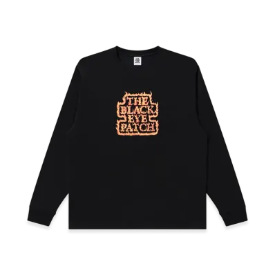 BlackEyePatch Flamed OG Label L/S Tee "Black"