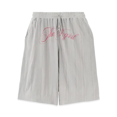 X-Girl Women's Script Logo Shorts "Grey"