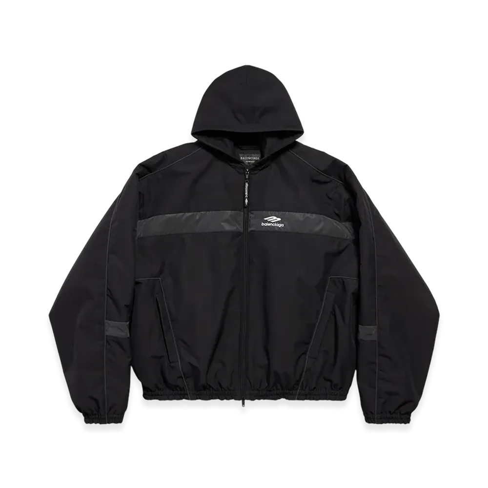 BALENCIAGA 3B Sports Icon Ski Tracksuit Parka "Black"