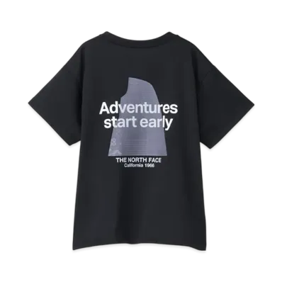 The North Face Kids Short Sleeve Graphic Logo Tee "Black"