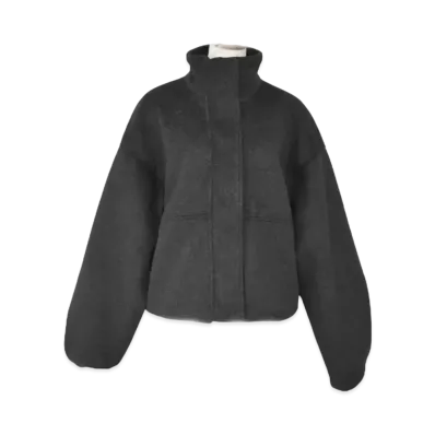 ISOOK Wzip Short Wool Coat "Black"