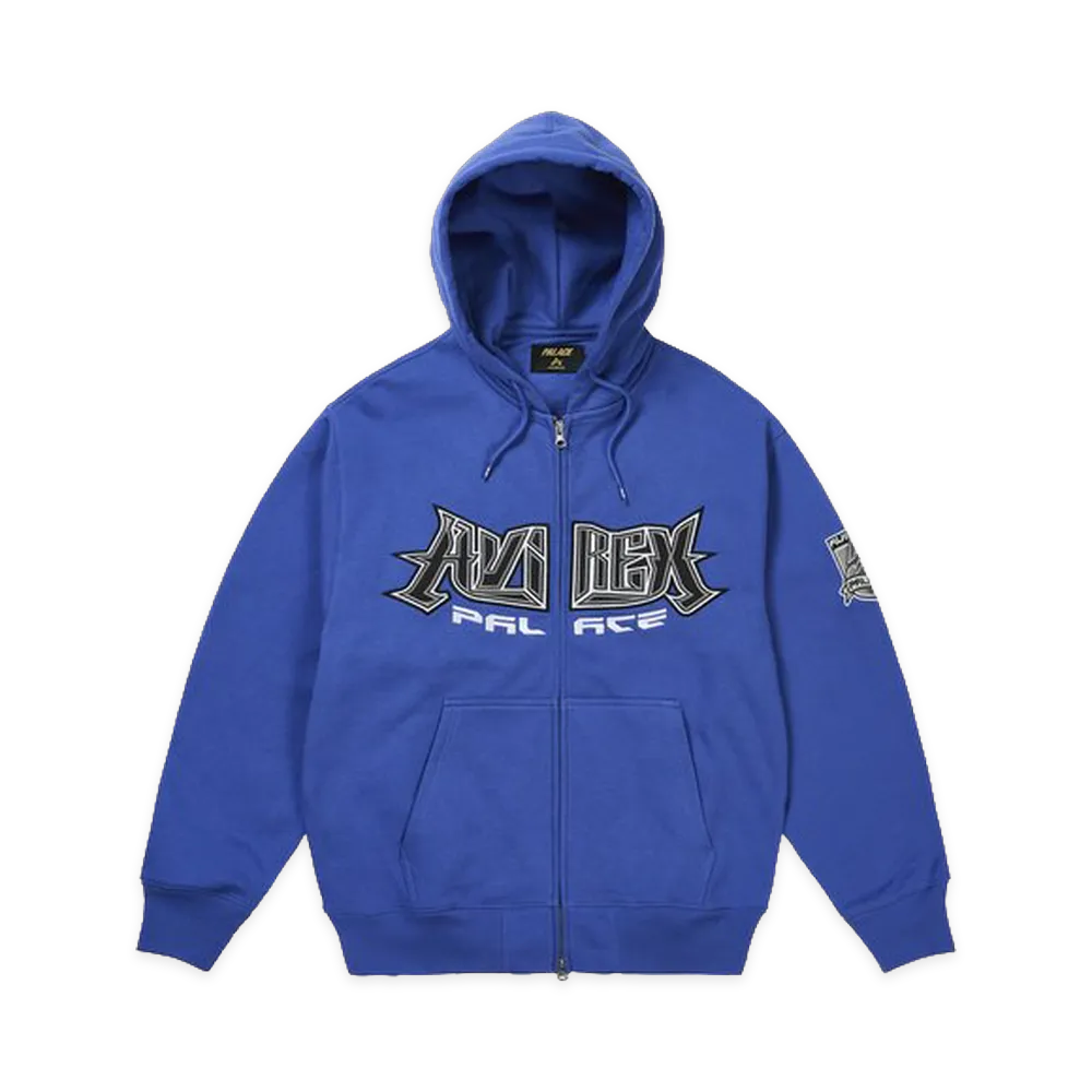 PALACE x AVIREX Zip Hood "Blue"