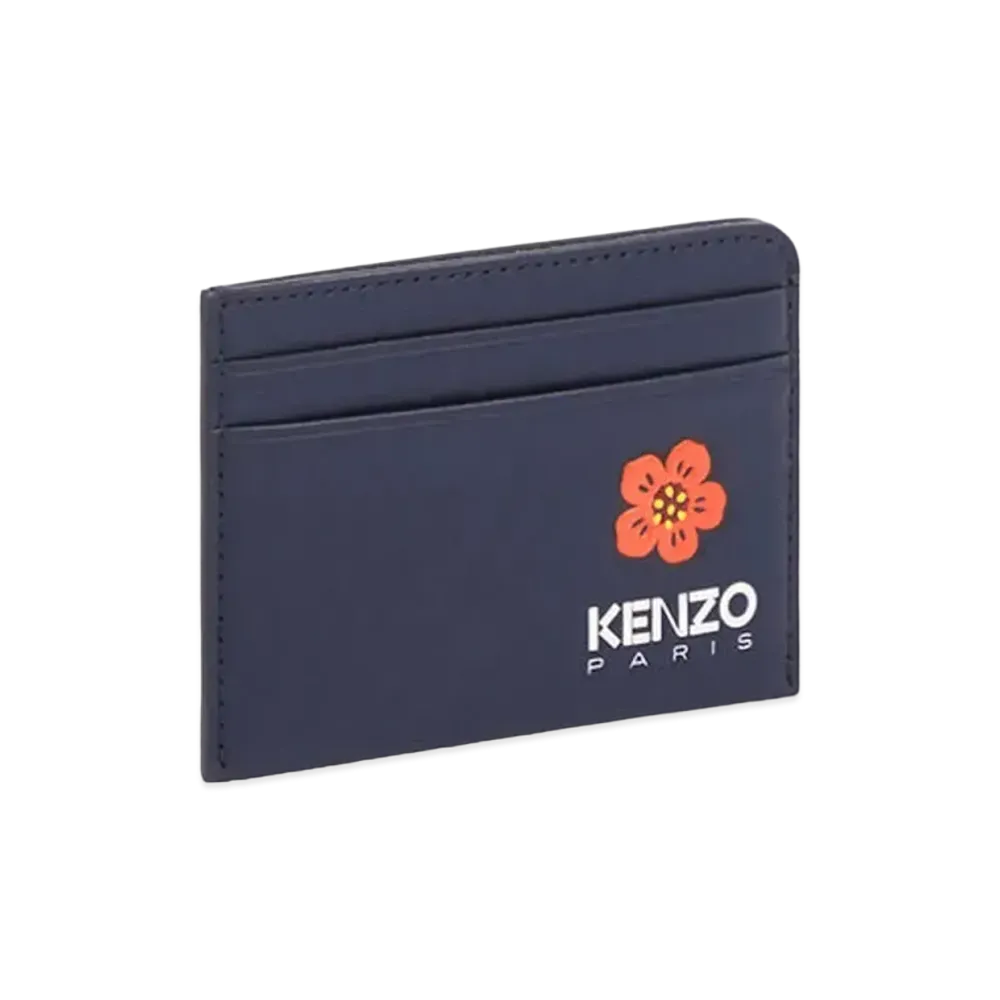 KENZO Crest Card Holder "Midnight Blue"