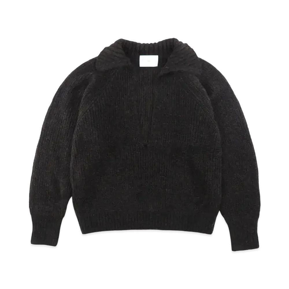 SUGARHILL Mohair Pullover Sweater "Black Brown" 2411300602