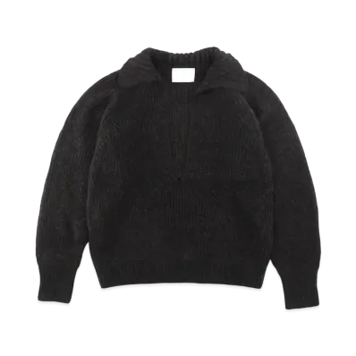 SUGARHILL Mohair Pullover Sweater "Black Brown" 2411300602