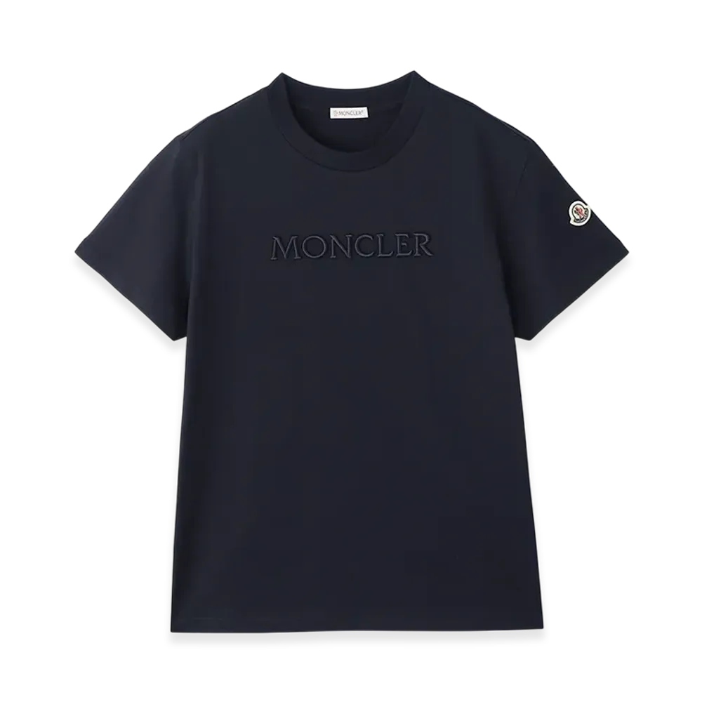 MONCLER Womens Crewneck Tee "Navy"