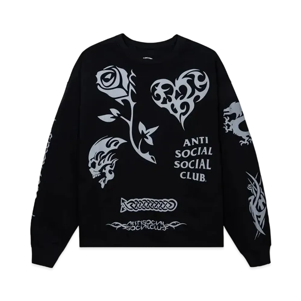 ANTI SOCIAL SOCIAL CLUB SUMMER 24 MAJOR DROP Helplessness Long Sleeve Tee "Black"