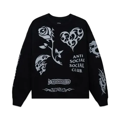 ANTI SOCIAL SOCIAL CLUB SUMMER 24 MAJOR DROP Helplessness Long Sleeve Tee "Black"