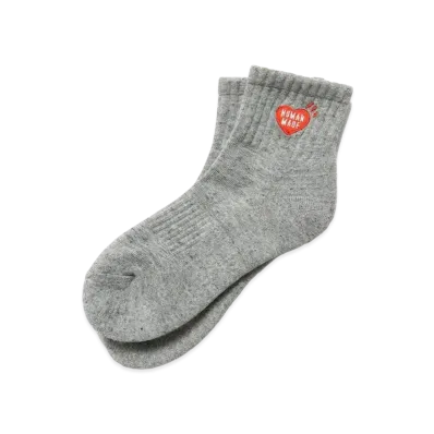 HUMAN MADE SHORT PILE SOCKS "Grey"