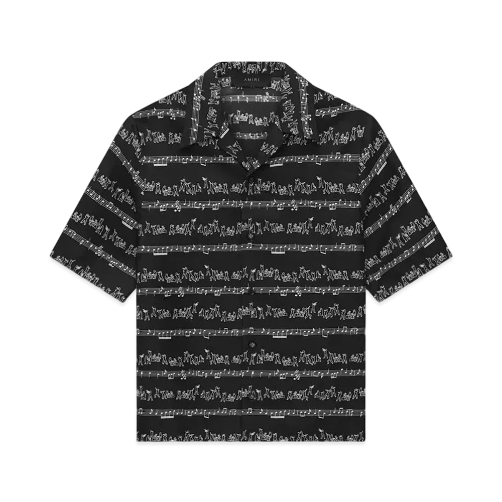 AMIRI Jazz Band Bowling Shirt "Black"
