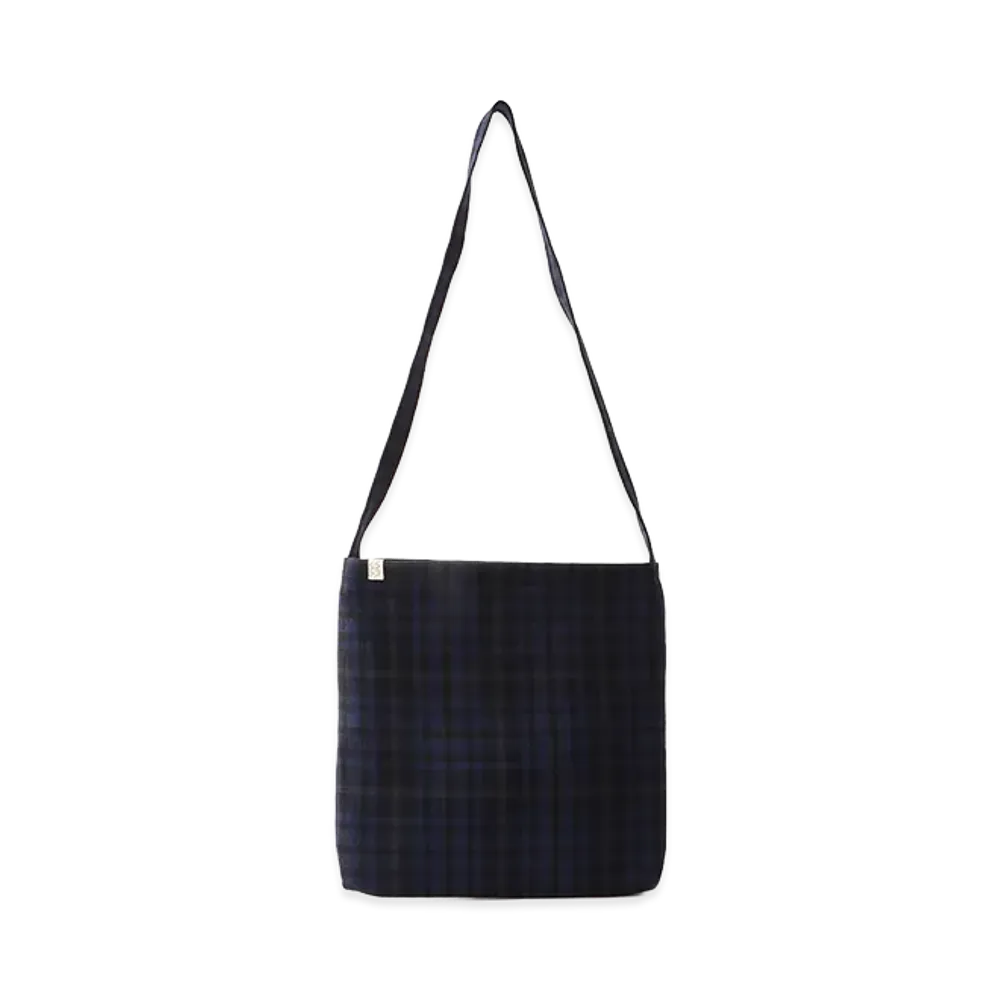 visvim Record Bag Buffalo Check "Navy"