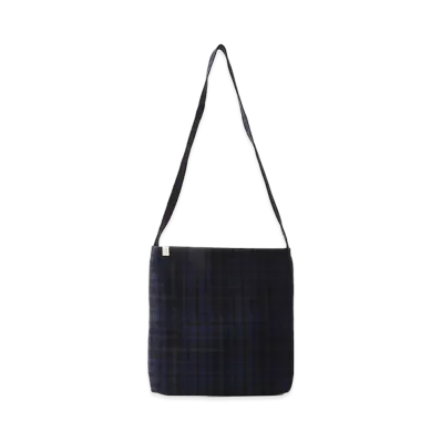 visvim Record Bag Buffalo Check "Navy"