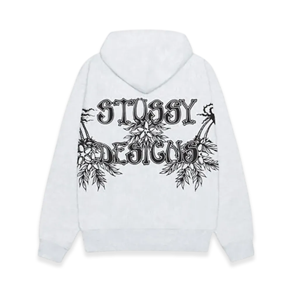 Stussy Wes Palms Hoodie "Ash Heather"