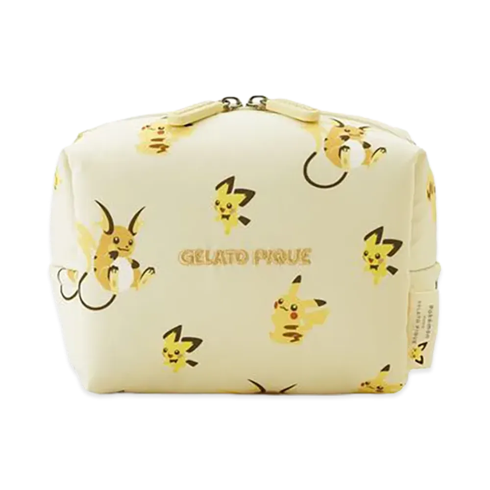 GELATO PIQUE x Pokemon Patterned Pouch "Yellow"