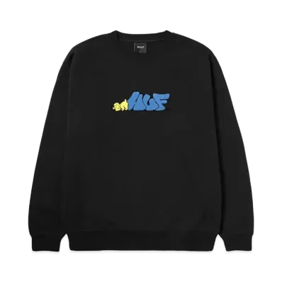HUF Dog Sense Crewneck "Black"