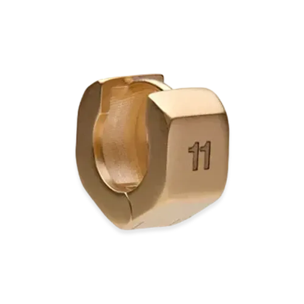 Maison Margiela Bolt & Nut Hoop Earring "Gold"