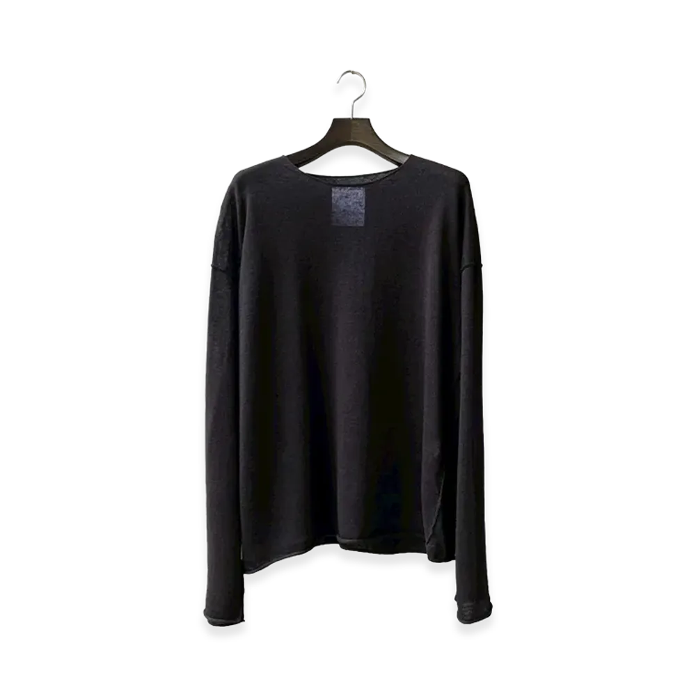 ANCELLM x GARDEN Inside-Cut Linen Knit EX / ANC-GRD-KN01 "Black"