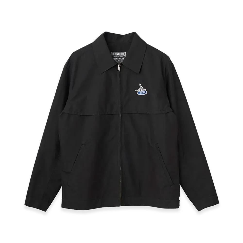 HYSTERIC GLAMOUR Evil Woman Scratch Work Shirt Jacket "Black"