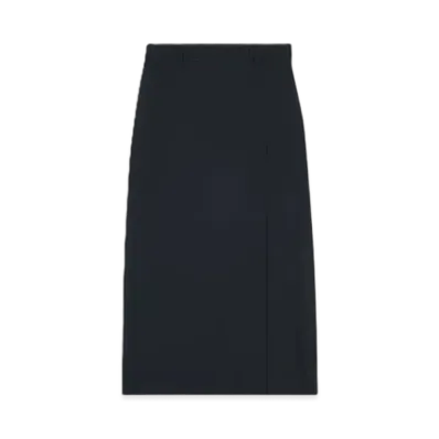 BALENCIAGA Slit Tailored Skirt "Black"