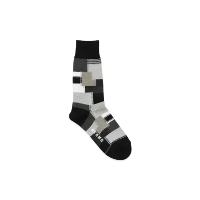 BEAMS Patchwork Socks "Black"