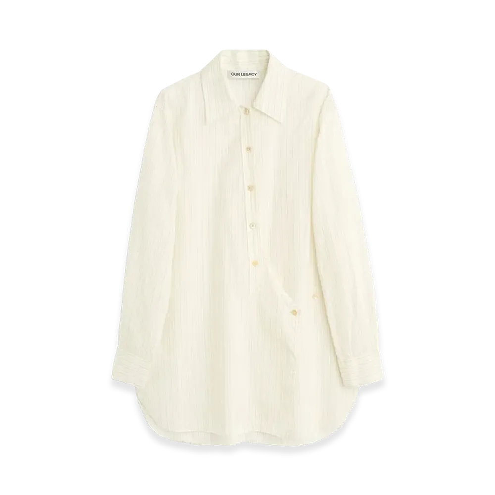 OUR LEGACY Women's Wave Shirt "Penstripe Coolthread Cloth"