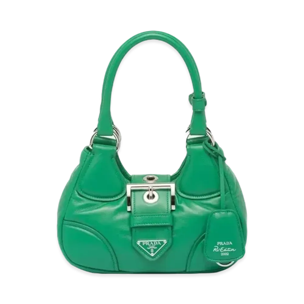 PRADA Moon Padded Nappa Leather Bag "Mango"