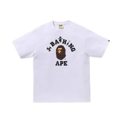 A BATHING APE Ninja College Tee "White"