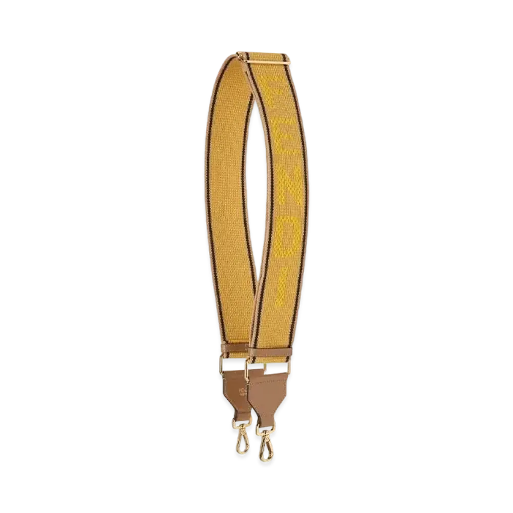 FENDI Strap You Ribbon Shoulder Strap "Yellow"