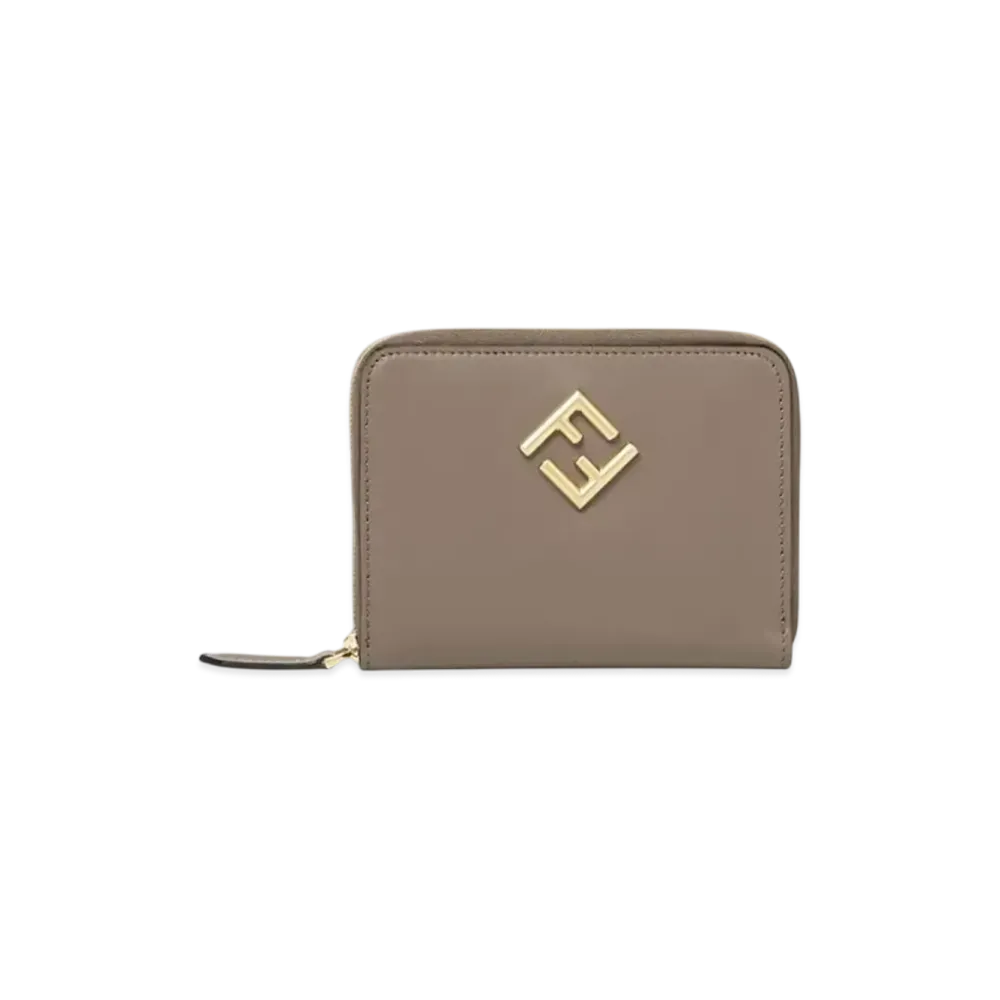 FENDI FF Diamonds Zip Around Medium "Gray"