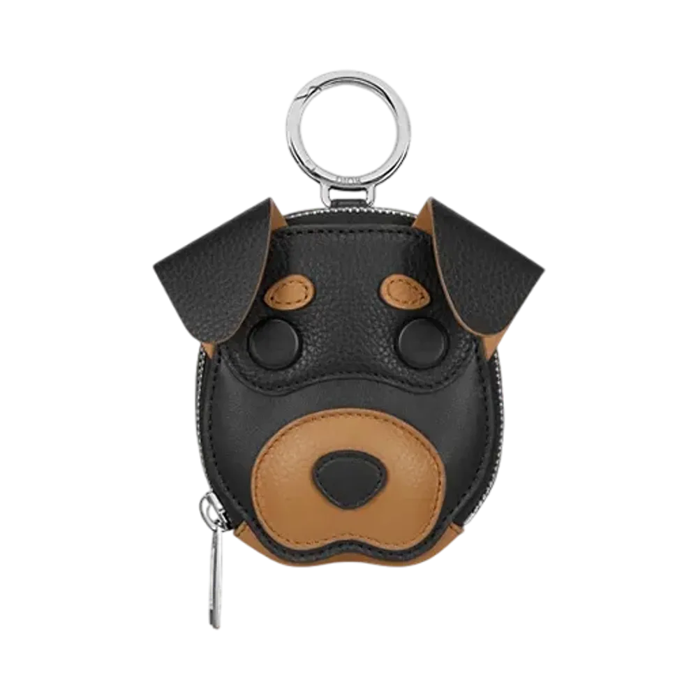 Dior Mini Bobby Zipped Pouch Grained and Smooth Calfskin "Black/Brown"