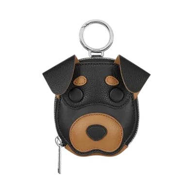 Dior Mini Bobby Zipped Pouch Grained and Smooth Calfskin "Black/Brown"