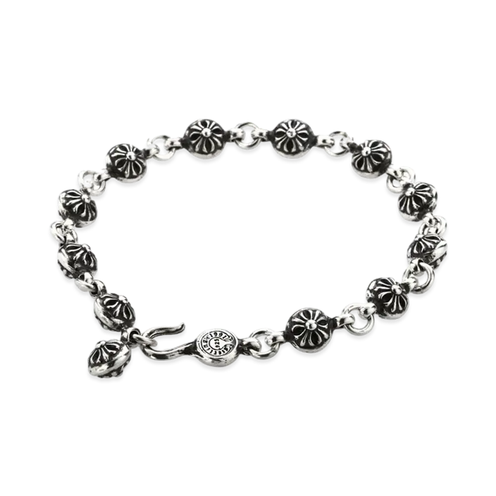 Chrome Hearts #1 Cross Ball Bracelet "Silver"