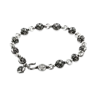 Chrome Hearts #1 Cross Ball Bracelet "Silver"