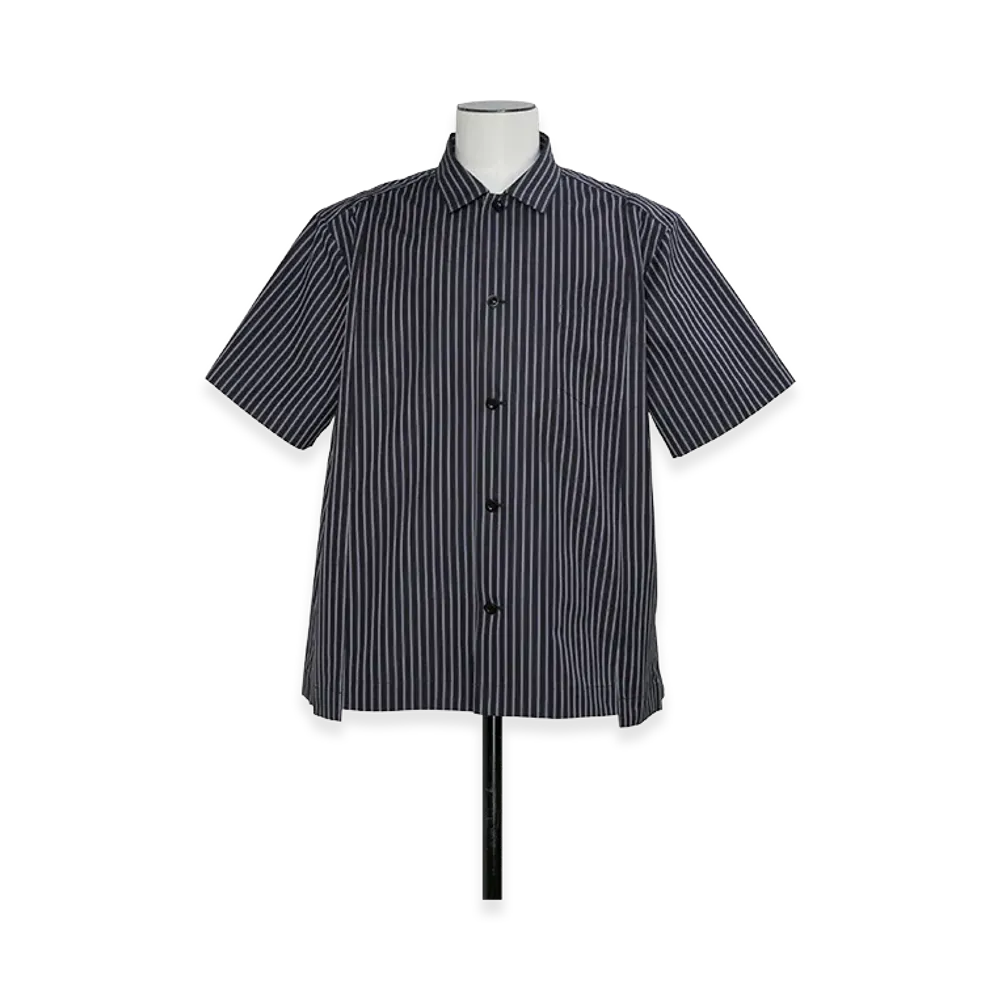 sacai Poplin Shirt "Navy Stripe"