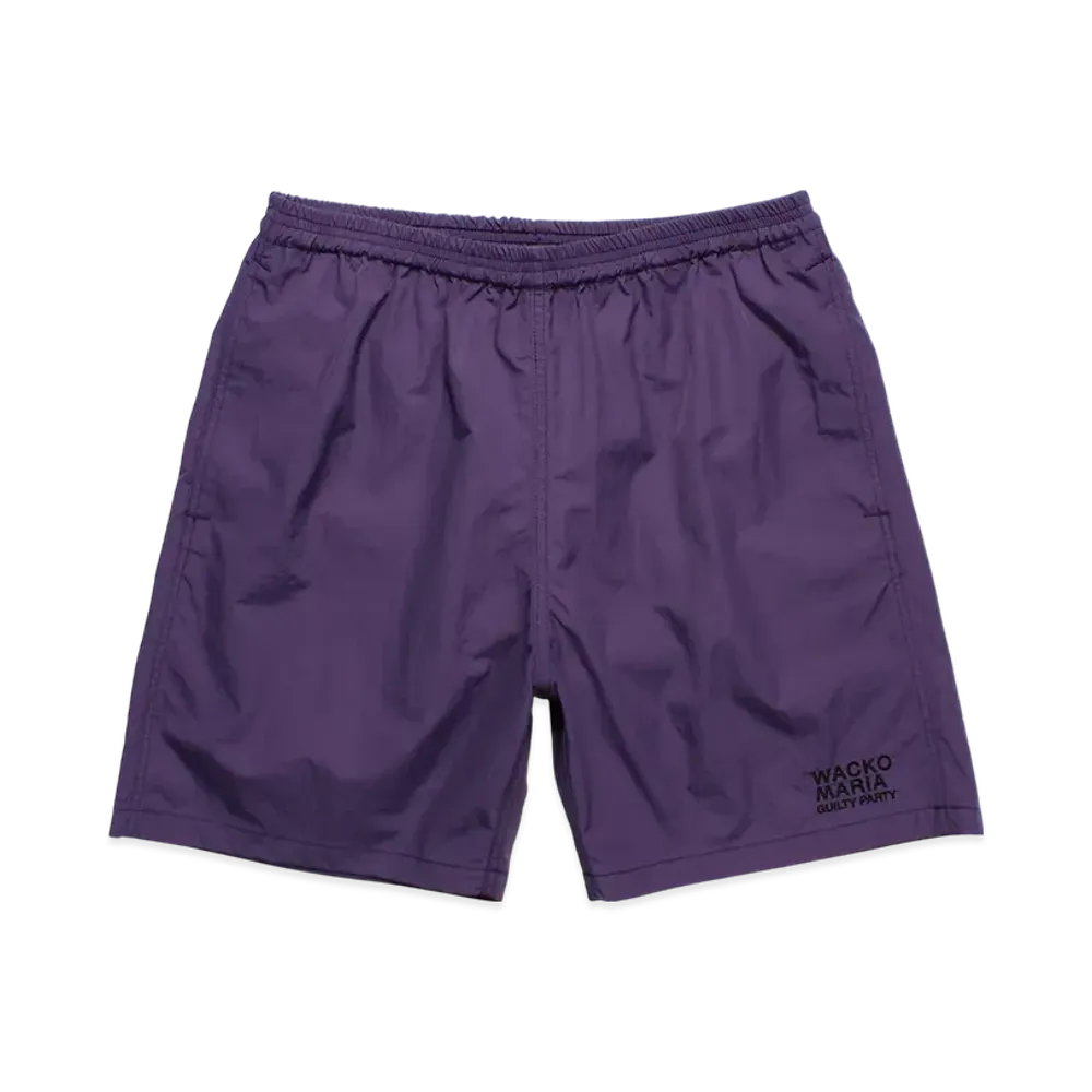 WACKO MARIA Nylon Board Shorts "Purple"