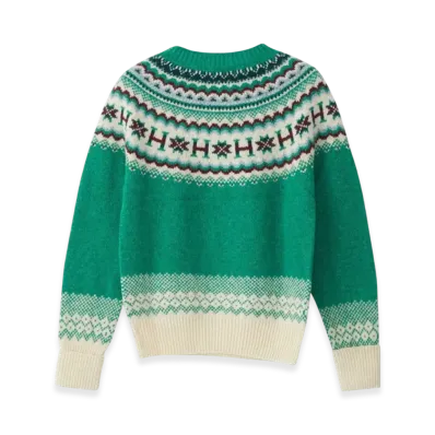 HYSTERIC GLAMOUR x Harley of Scotland H Jacquard Nordic Sweater "Green"