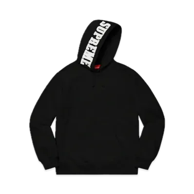 Supreme Mirrored Logo Hooded Sweatshirt "Black"