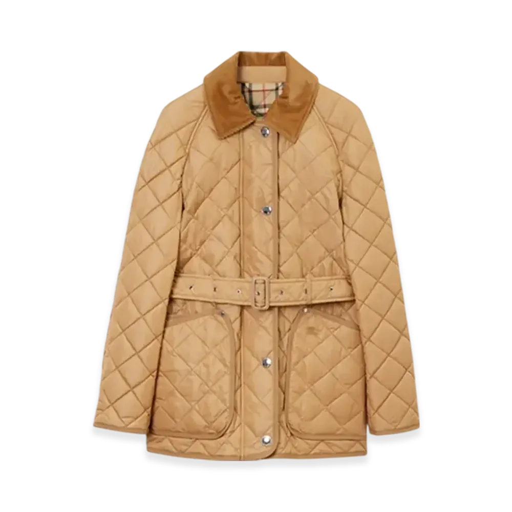 Burberry Quilting Nylon Barn Jacket "Archive Beige"