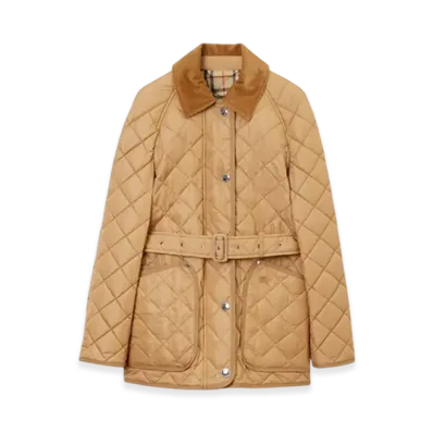 Burberry Quilting Nylon Barn Jacket "Archive Beige"