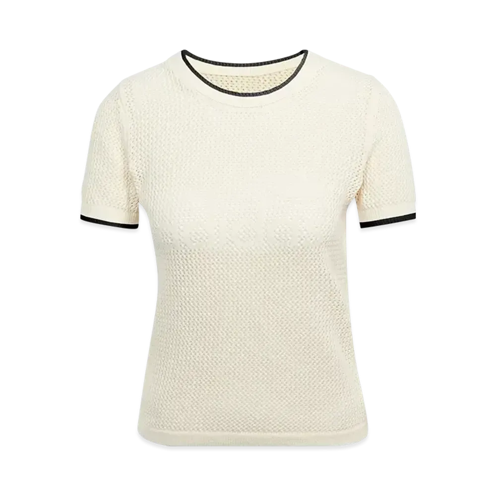 adidas Originals Premium Crochet Cali Short Sleeve T-Shirt "Wonder White"