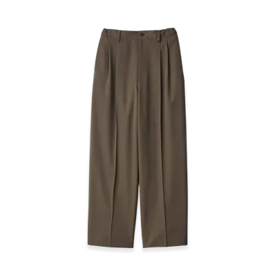 ssstein Two Tuck Easy Trousers "Dark Beige"