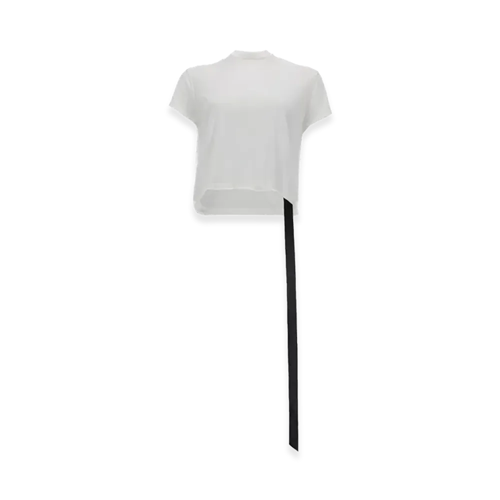 Rick Owens DRKSHDW Women's Cropped Small Level T-Shirt "White"