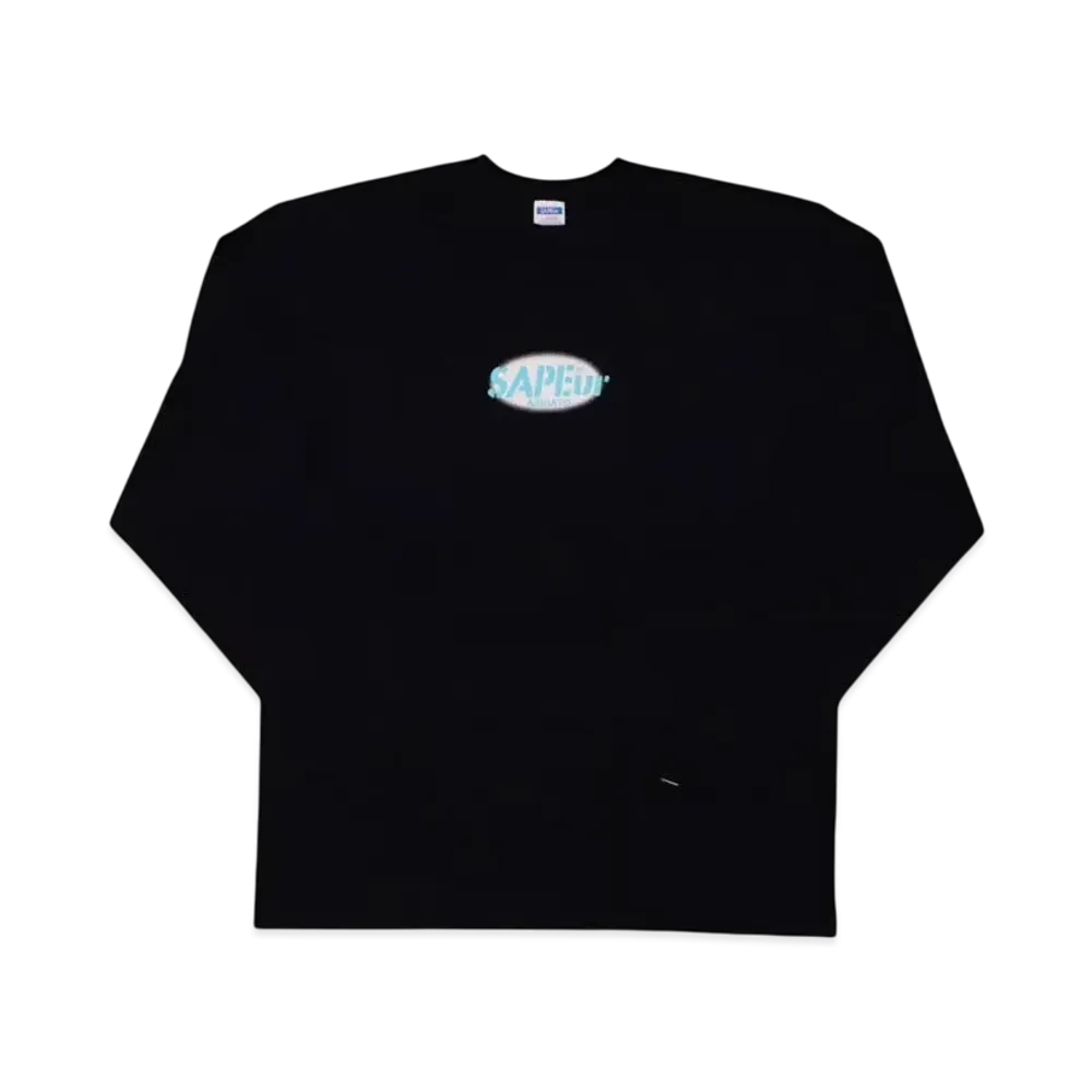 SAPEur Youth Oval Logo Long Sleeve Miint L/S Tee "Black"