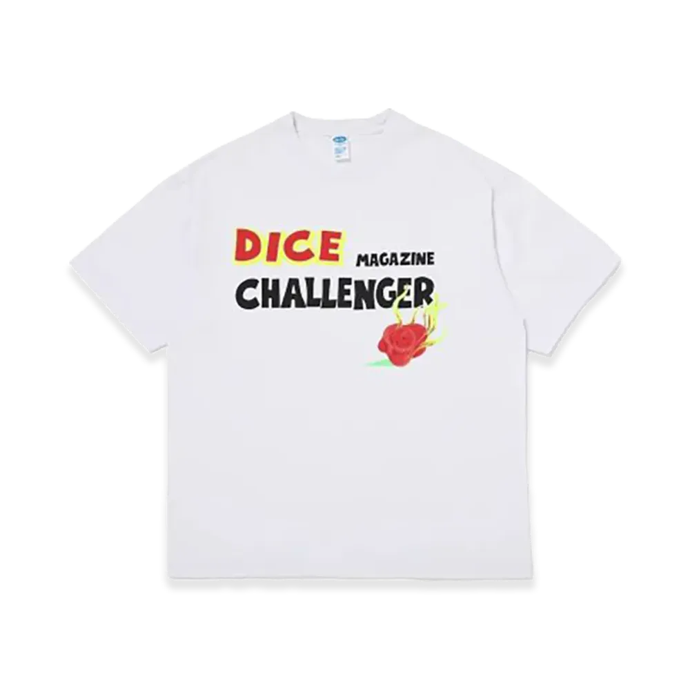 CHALLENGER x Dice Magazine / S/S Dice Tee "White"