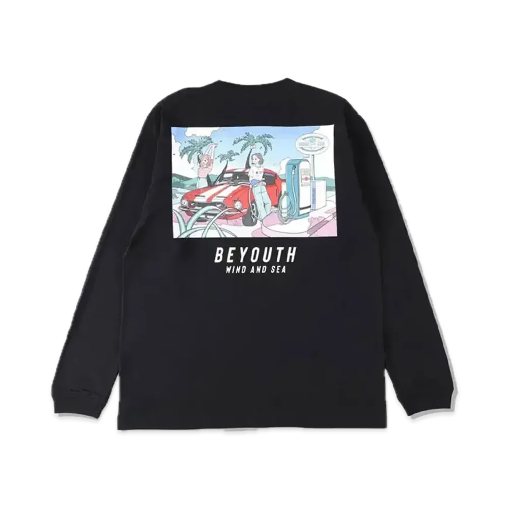 Yoshifuku Honoka x WIND AND SEA L/S Tee Girl "Black"