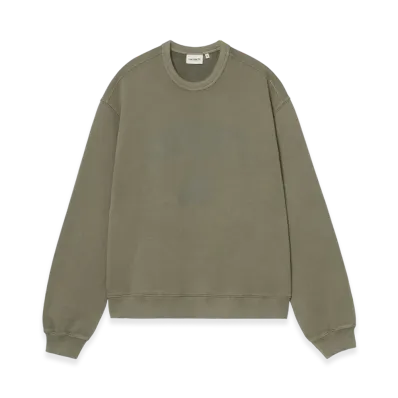 Carhartt WIP Faded Pond Corps Sweat "Cypress(Heavy Stone Wash)"